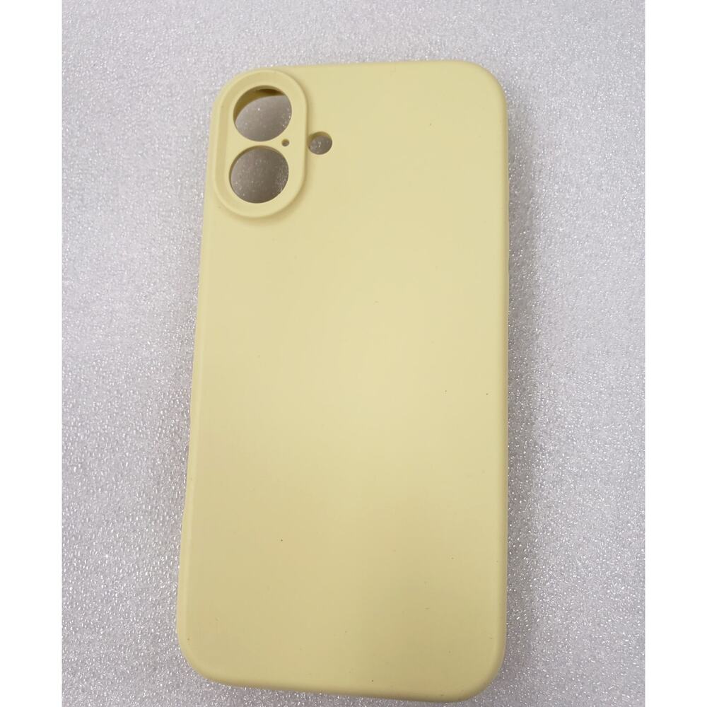 Voii Liquid Silicone Case for Apple iPhone 16 Plus (Creamy Yellow)